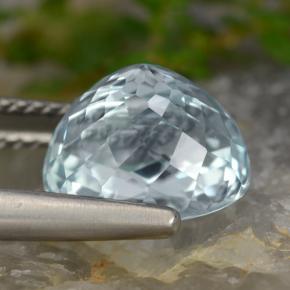 4,23 ctw natürlicher blauer Aquamarin, Oval Schliff, VVS