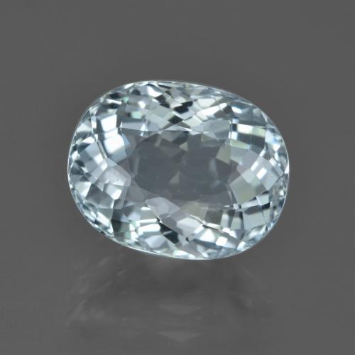 5.14ct Natürlicher Helles Aquablau Aquamarin, Oval, VVS