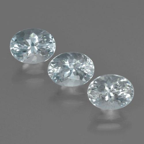 2,93 ct natürliche blauer Aquamarin-Edelsteine, Oval Schliff, VVS-VS