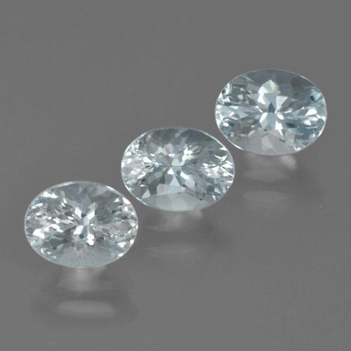2,93 ct natürliche blauer Aquamarin-Edelsteine, Oval Schliff, VVS-VS