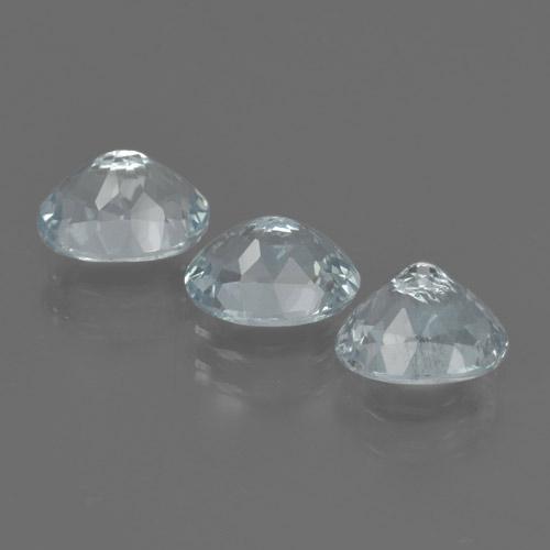 2,93 ct natürliche blauer Aquamarin-Edelsteine, Oval Schliff, VVS-VS