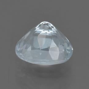 0,90 ctw natürlicher weißer Aquamarin, Oval Schliff, VS