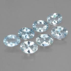 3,28 ct natürliche hellblau Aquamarin-Edelsteine, Oval Schliff, VS