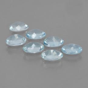 3,28 ct natürliche hellblau Aquamarin-Edelsteine, Oval Schliff, VS