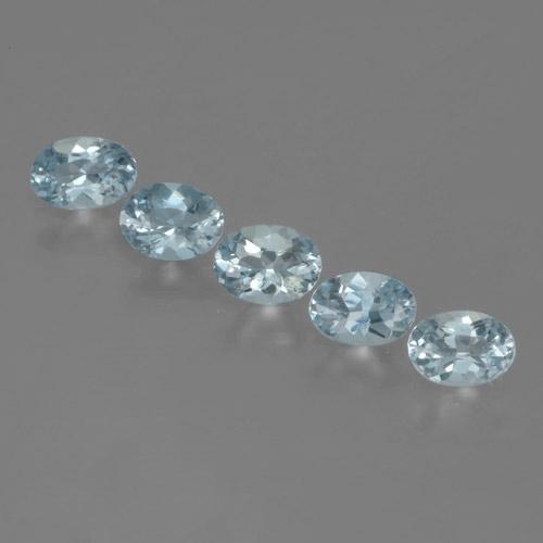 1,81 ct natürliche blauer Aquamarin-Edelsteine, Oval Schliff, VS