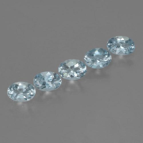 1,81 ct natürliche blauer Aquamarin-Edelsteine, Oval Schliff, VS