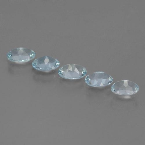 1,81 ct natürliche blauer Aquamarin-Edelsteine, Oval Schliff, VS