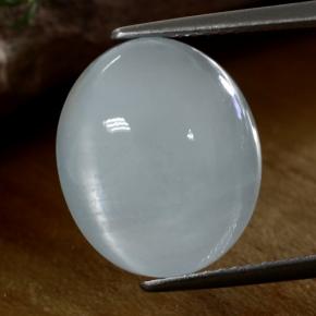 9,17 ctw natürlicher Bläulich-weiß Aquamarin, Oval Schliff, Lichtdurchlässig