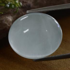 9,17 ctw natürlicher Bläulich-weiß Aquamarin, Oval Schliff, Lichtdurchlässig