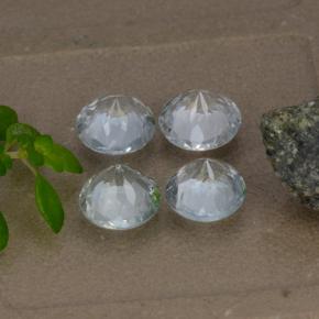 3,12 ct natürliche weißer Aquamarin-Edelsteine, Rundschliff, VS