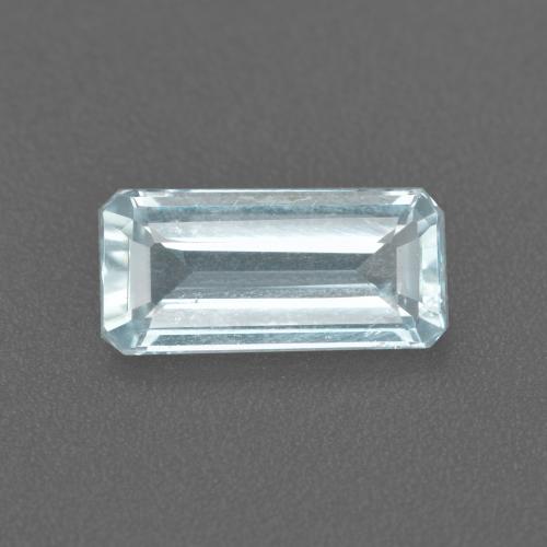 1,11 ctw natürlicher blauer Aquamarin, Smaragdschliff, VS-SI