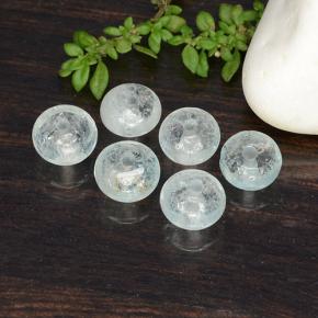 6,12 ct natürliche blauer Aquamarin-Edelsteine, Fantasieschliff, Lichtdurchlässig