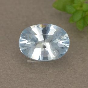 0,38 ctw natürlicher blauer Aquamarin, Oval Schliff, VS-SI