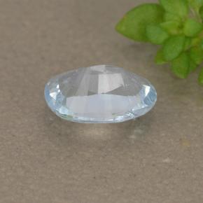 0,38 ctw natürlicher blauer Aquamarin, Oval Schliff, VS-SI