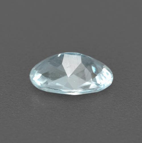0,43 ctw natürlicher blauer Aquamarin, Oval Schliff, VS