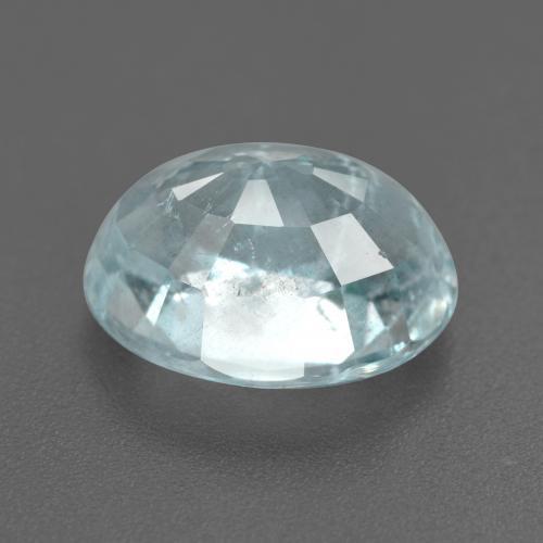7,07 ctw natürlicher blauer Aquamarin, Oval Schliff, VS-SI