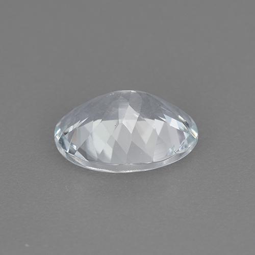 1,39 ctw natürlicher weißer Aquamarin, Oval Schliff, VVS