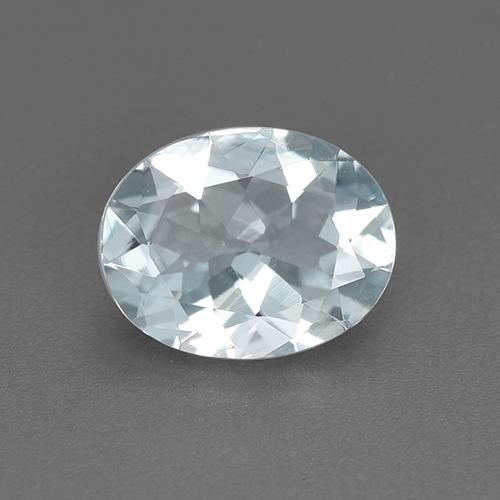 1,20 ctw natürlicher blauer Aquamarin, Oval Schliff, VVS