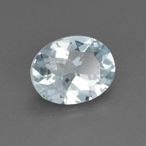 1,20 ctw natürlicher blauer Aquamarin, Oval Schliff, VVS