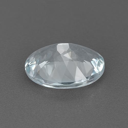 1,60 ctw natürlicher weißer Aquamarin, Oval Schliff, VVS