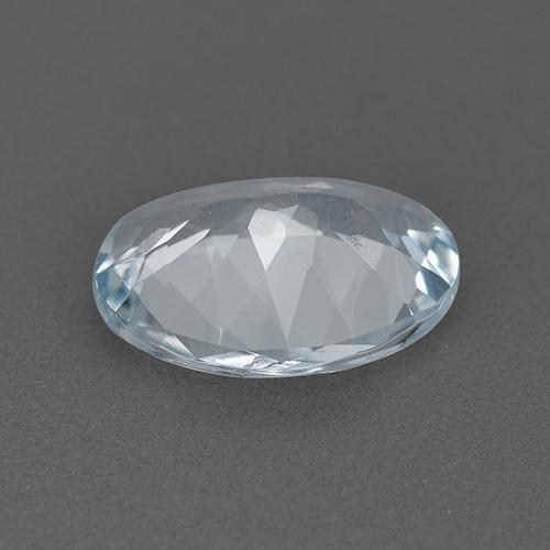 1,47 ctw natürlicher weißer Aquamarin, Oval Schliff, VVS-VS