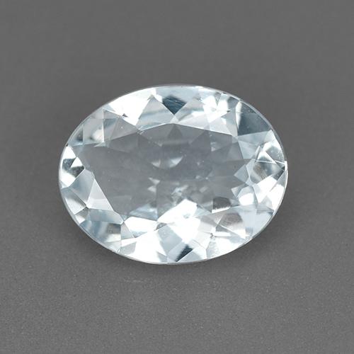 1,38 ctw natürlicher blauer Aquamarin, Oval Schliff, VVS