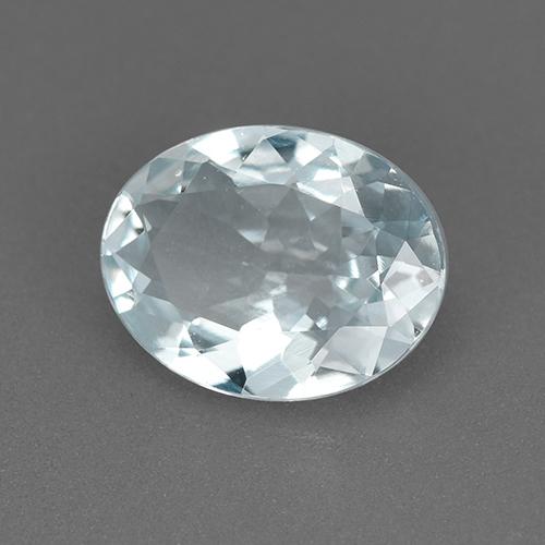 1,38 ctw natürlicher blauer Aquamarin, Oval Schliff, VVS