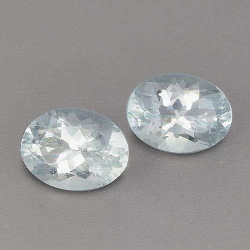 2.25 ct natürliche Hellblau Aquamarin-Edelsteine, Oval Schliff, VVS-VS