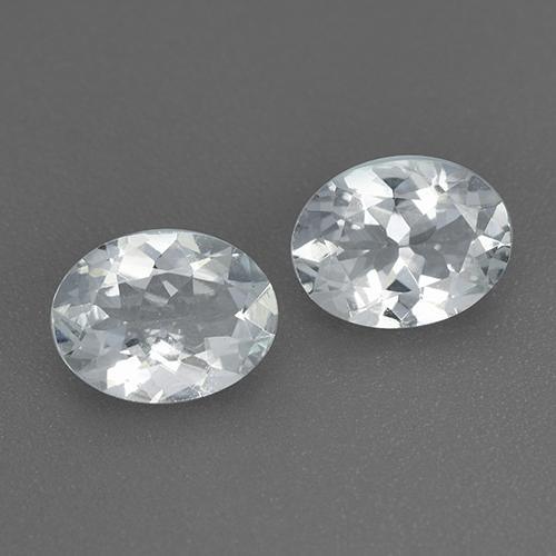 1,98 ct natürliche weißer Aquamarin-Edelsteine, Oval Schliff, VS