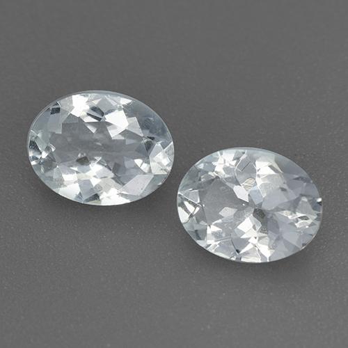 1,98 ct natürliche weißer Aquamarin-Edelsteine, Oval Schliff, VS