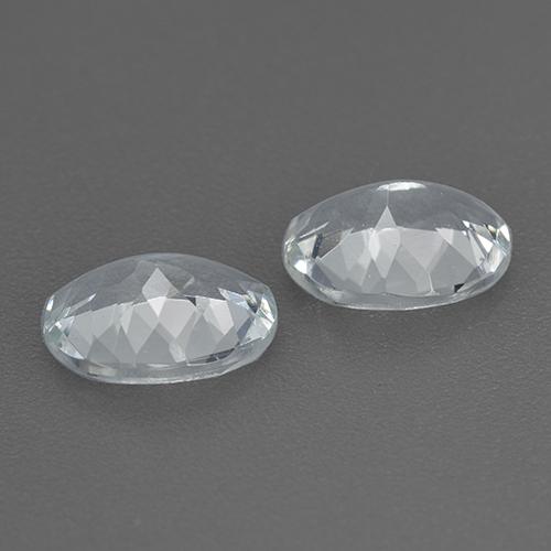 1,98 ct natürliche weißer Aquamarin-Edelsteine, Oval Schliff, VS
