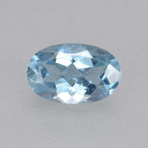 0,36 ctw natürlicher blauer Aquamarin, Oval Schliff, VS-SI
