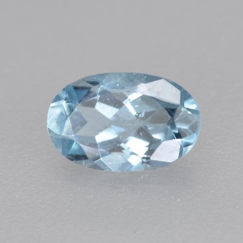 0,36 ctw natürlicher blauer Aquamarin, Oval Schliff, VS-SI