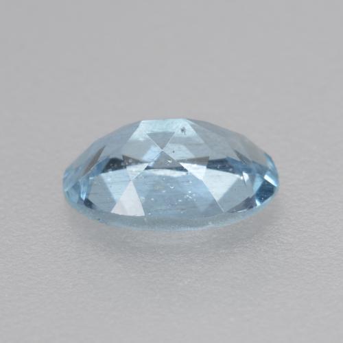0,36 ctw natürlicher blauer Aquamarin, Oval Schliff, VS-SI