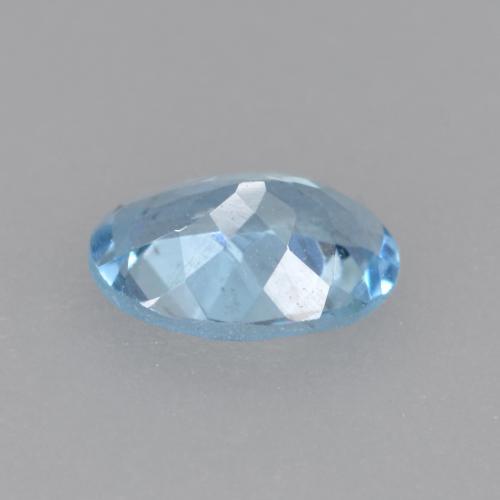 0,38 ctw natürlicher blauer Aquamarin, Oval Schliff, VS