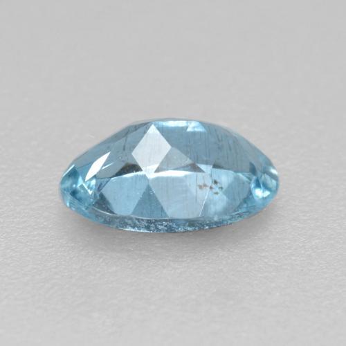 0,38 ctw natürlicher blauer Aquamarin, Oval Schliff, VS-SI