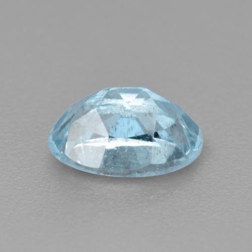 0,47 ctw natürlicher blauer Aquamarin, Oval Schliff, VS-SI