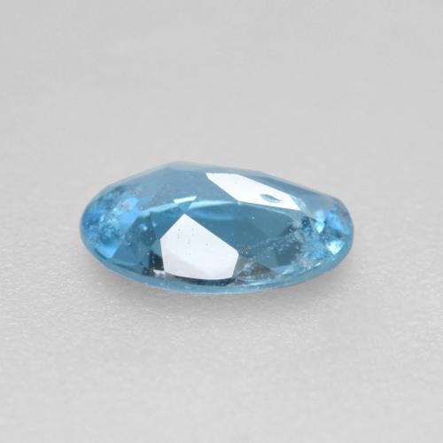 0,41 ctw natürlicher blauer Aquamarin, Oval Schliff, VS-SI