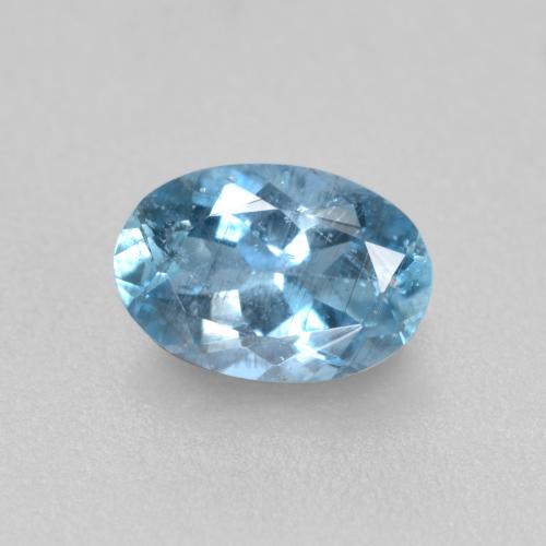 0,44 ctw natürlicher blauer Aquamarin, Oval Schliff, VS-SI