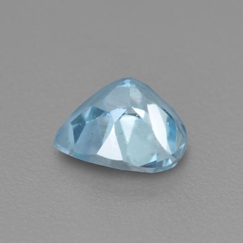 0,33 ctw natürlicher blauer Aquamarin, Birnenform, VS