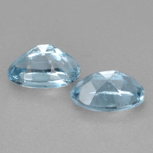 0,53 ct natürliche blauer Aquamarin-Edelsteine, Oval Schliff, VS-SI