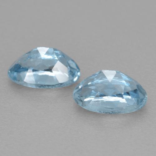 0.51 ct natürliche hellblau Aquamarin-Edelsteine, Oval Schliff, VS-SI