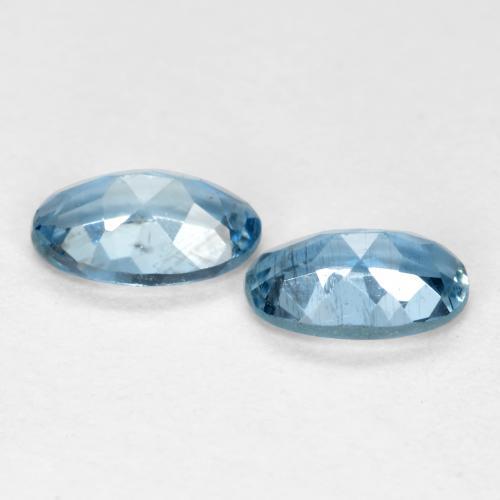 0.39 ct natürliche hellblau Aquamarin-Edelsteine, Oval Schliff, VS-SI