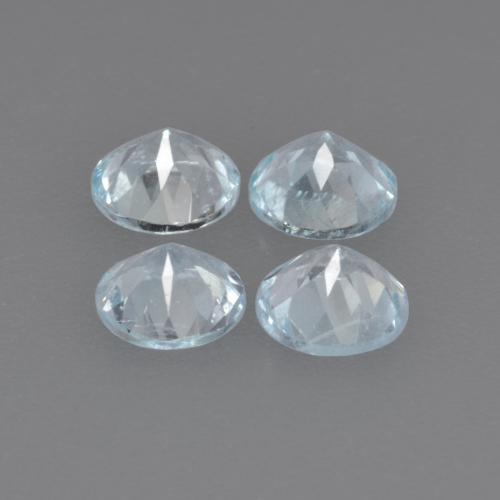 1,57 ct natürliche blauer Aquamarin-Edelsteine, Rundschliff, VS-SI