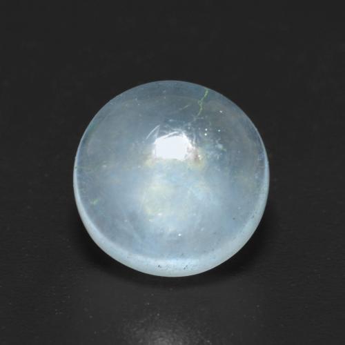2,42 ctw natürlicher blauer Aquamarin, Rundschliff, Transparent