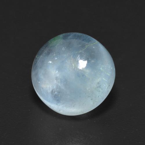 2,42 ctw natürlicher blauer Aquamarin, Rundschliff, Transparent