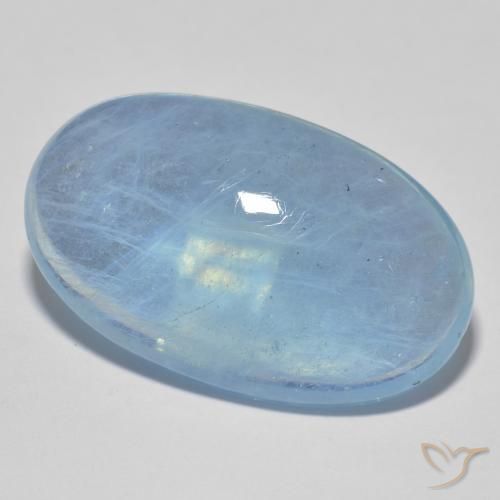 9,17 ctw natürlicher Blau Aquamarin, Oval, Transparent