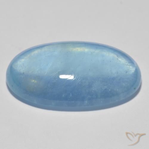 9,17 ctw natürlicher Blau Aquamarin, Oval, Transparent
