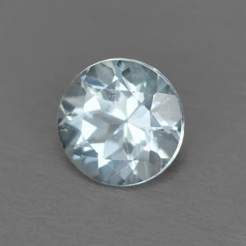 0,44 ctw natürlicher blauer Aquamarin, Rundschliff, VVS