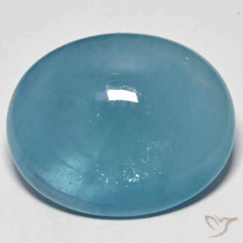 42.60ct Natürlicher Wasserblau Aquamarin, Oval, Transparent